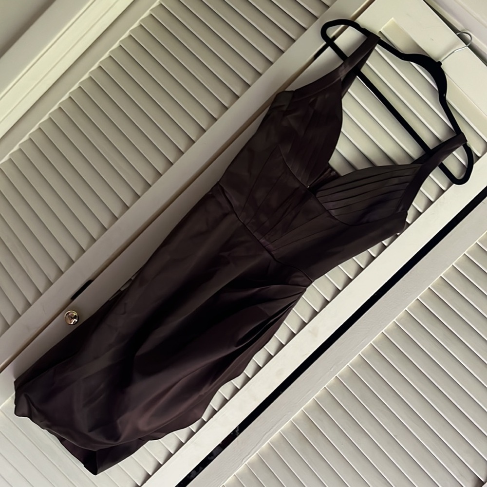 Bella Barnett brown satin dress - Picture 3 of 6